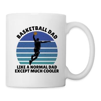 basketball dad - Tasse - Weiß - Rechts