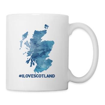 I love Scotland - Tasse - Weiß - Rechts