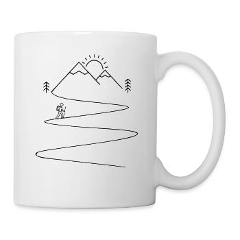 wandern hike - Tasse - Weiß - Rechts