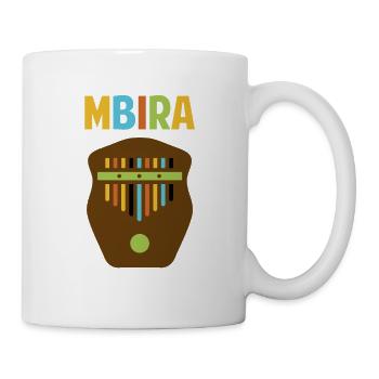 Kalimba Mbira African musical instrument - Mug - white - Right