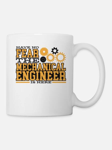 Maschinenbau Maschinenbauer Ingenieur Geschenkidee - Tasse - Weiß
