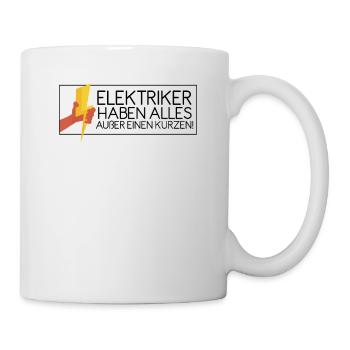 Elektriker Elektromeister Handwerker - Tasse - Weiß - Rechts