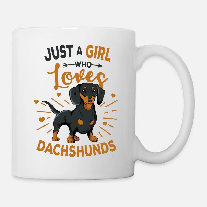 dachshund - Mug - white