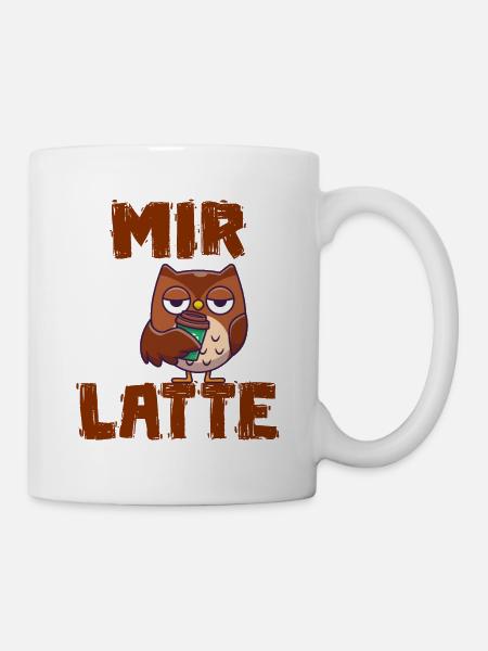 Mir Latte - Tasse - Weiß