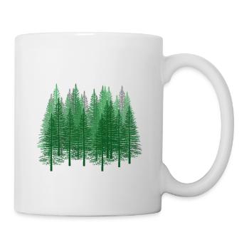 Forest Nature Hiking Forester Nature Conservation Fir Tree - Mug - white - Right