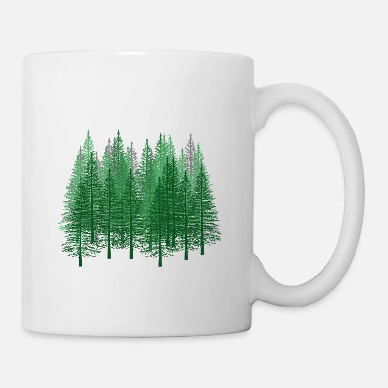 Forêt Nature Randonnée Forester Nature Conservation Sapin - Mug blanc - blanc