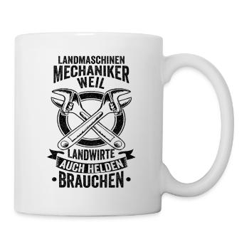 Landmaschinenmechaniker Traktor Landwirtschaft Ges - Tasse - Weiß - Rechts