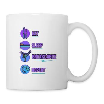 Danseur de danse hip hop breakdance disant cadeau - Mug blanc - blanc - Droite