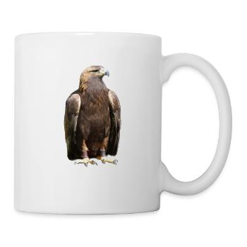 Vogeltier Greifvogel Krallen Falkner - Tasse - Weiß - Rechts