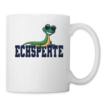 Echsperte Echspertin Eidechse Echse Reptilien - Tasse - Weiß - Rechts