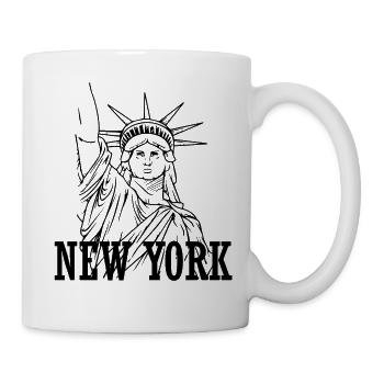 New York - Tasse - Weiß - Rechts