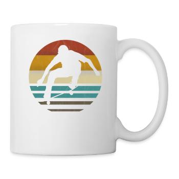 Skateboarding Skateboarder Skater Skaten retro - Tasse - Weiß - Rechts
