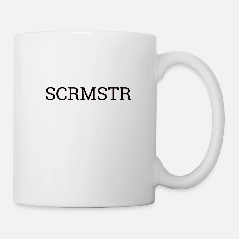« SCRMSTR - Scrum Master » | - Mug blanc - blanc