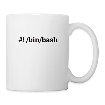 « bin/bash » | Admin, Informatique - Mug blanc - blanc - Droite
