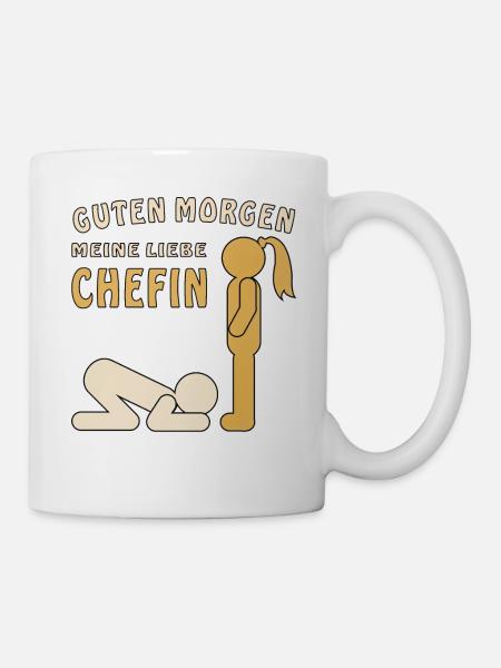 GUTEN MORGEN MEINE LIEBE CHEFIN - Tasse - Weiß