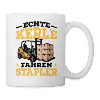 Staplerfahrer - Tasse - Weiß - Rechts