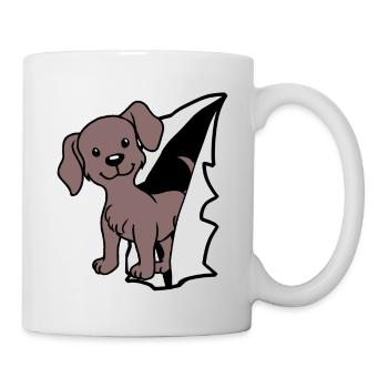 Chien Chiens Propriétaire de chien Amoureux des chiens Enfants - Mug blanc - blanc - Droite