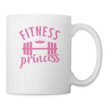 Fitness princess woman girlfriend - Mug - white - Right