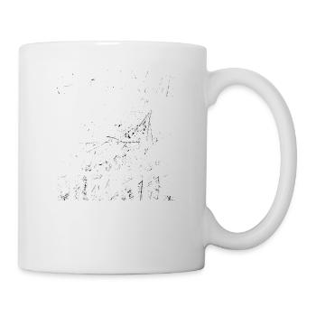 Das Dreckige muss ins Eckige Offroad Geländewagen - Tasse - Weiß - Rechts