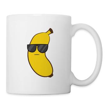 Banane d’été avec lunettes de soleil enfants fruits - Mug blanc - blanc - Droite