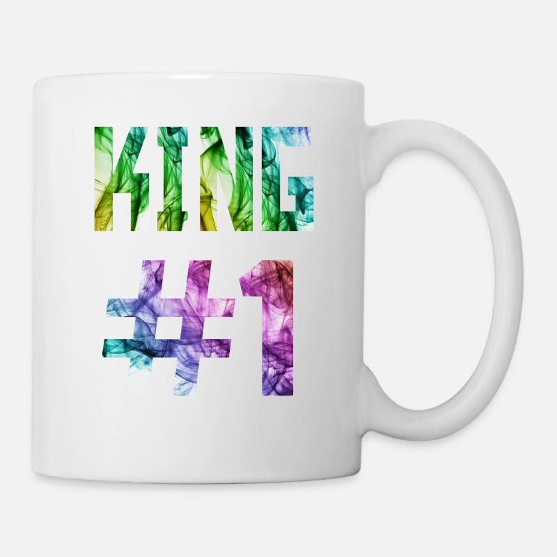 KING 01, King #1, Queen Design im Store - Tasse - Weiß