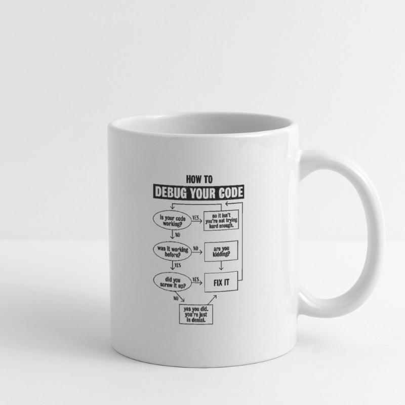 Programmiercode Codierung Lustiges Debug-Geschenk Tasse
