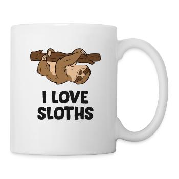 I Love Sloths Kids Sloths Napping Sloth Relaxing - Mug - white - Right