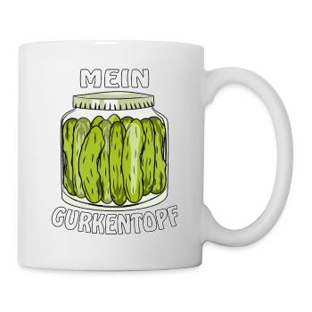 MEIN GURKENGLAS - Tasse - Weiß - Rechts