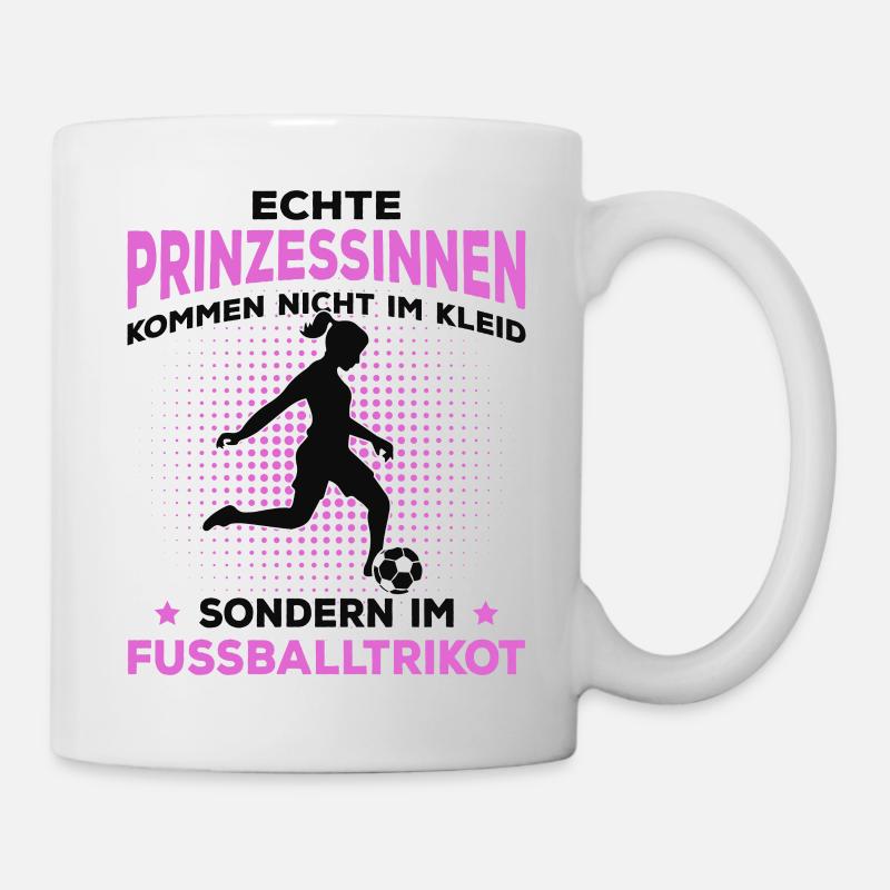Fußball Mädchen - Tasse - Weiß