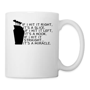 Golfeur de golf de cadeau de dictons de golf drôle - Mug blanc - blanc - Droite