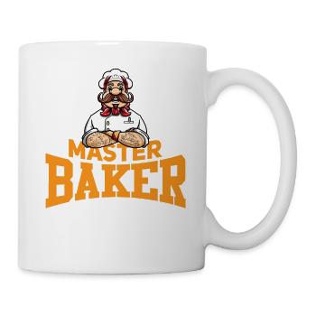 Bäcker Backen Bäckermeister Bäckerei - Tasse - Weiß - Rechts