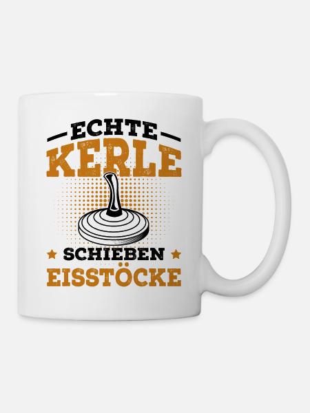 Stockschießen - Tasse - Weiß