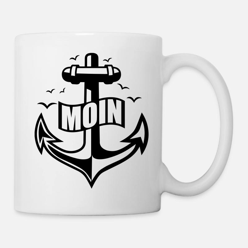 106 MOIN Anker Möwen - Tasse - Weiß