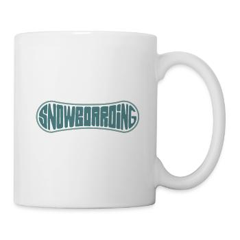 Snowboarding - Snowboard - Tasse - Weiß - Rechts