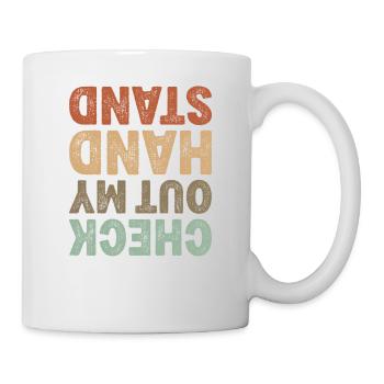 Check Out My Handstand Gymnastics Breakdance Fitnes - Mug - white - Right