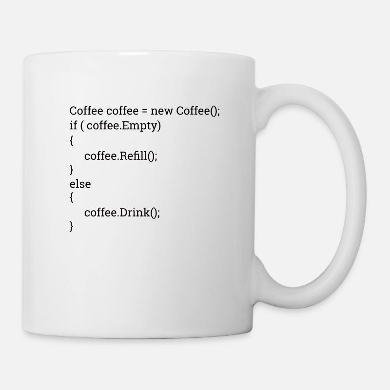 "Coffee and Code" | Programmierer, Programmer - Tasse - Weiß