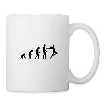 Evolution Tanzen Tänzerin Hobby Sport - Tasse - Weiß - Rechts