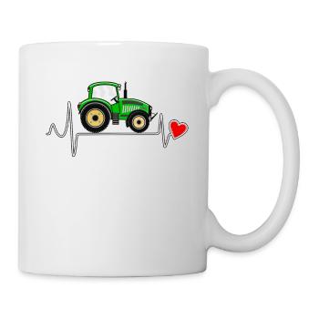 HERZSCHLAG TRAKTOR - Tasse - Weiß - Rechts