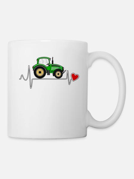 HERZSCHLAG TRAKTOR - Tasse - Weiß