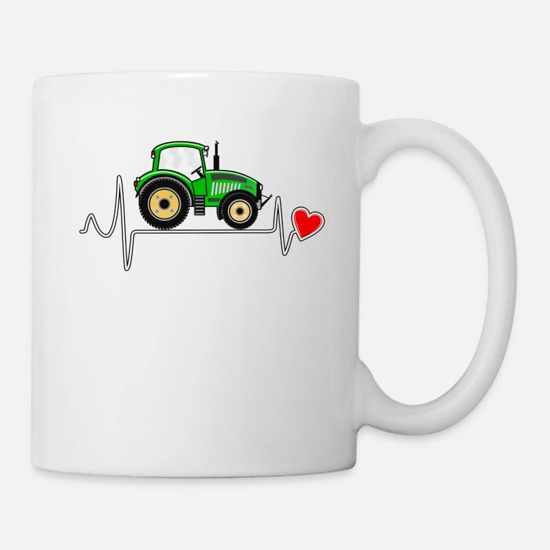 HERZSCHLAG TRAKTOR - Tasse - Weiß