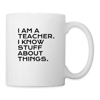 Je suis enseignant - Mug blanc - blanc - Droite