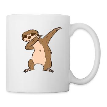 Dabbing Faultier Süßes Dabbendes Faultier - Tasse - Weiß - Rechts