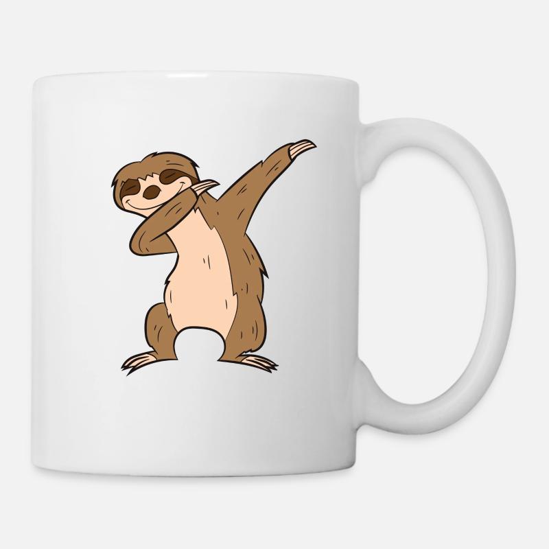 Funny Dabbing Sloth Cute Sloth Dab Kids Dabbing - Mug - white