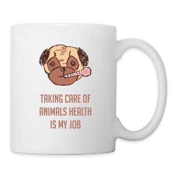 Tierarzt Tierpfleger Geschenkidee - Tasse - Weiß - Rechts