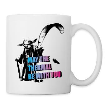 May the thermal be with you Gleitschirm Paraglider - Mug - white - Right