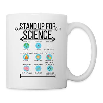 Stand Up For Science | Wissenschaft Klimawandel - Tasse - Weiß - Rechts