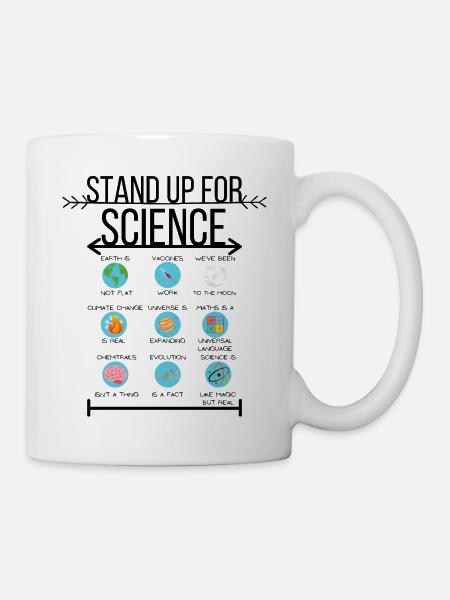 Stand Up For Science | Wissenschaft Klimawandel - Tasse - Weiß