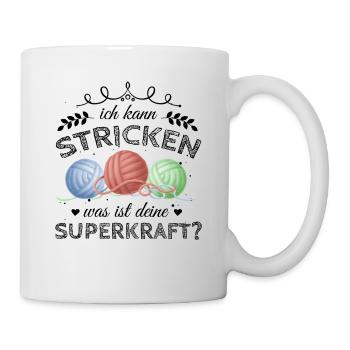 Toller Häkeln Spruch für Omas Geschenk - Tasse - Weiß - Rechts