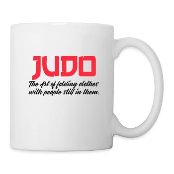 judo the art of folding people - Tasse - Weiß - Rechts
