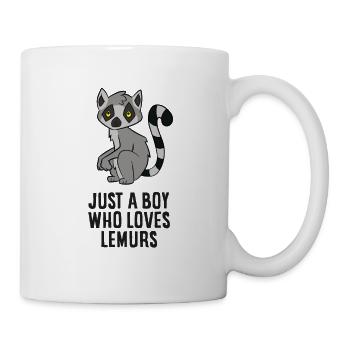 Just a Boy Who Loves Lemurs - Mug - white - Right